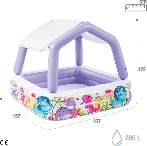 Vista 4 de Intex Sombrilla para acuario, multicolor, 61.8x61.8x48.0 in, 57470, colores surtidos, 1 pieza