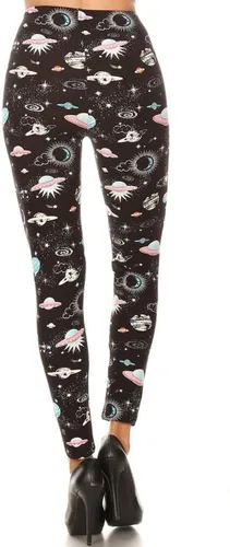 Vista 3 de Leggings Depot Leggings de camuflaje de cintura alta y múltiples estampados para mujer, regular, Plus, 1X3X, 3X5X