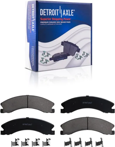 Vista 38 de Detroit Axle - Rotores de freno para Ford 2013-2019 Explorer Taurus Flex Lincoln MKT MKS, rotores de freno de disco ranurados perforados de repuesto