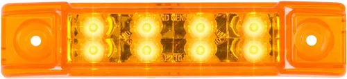 Vista 23 de GG Grand General 75170 Luz sellada ámbar/ámbar (6" rectángulo 8 LED, alto/bajo 3 cables)