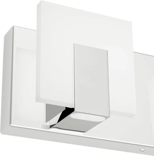 Vista 7 de Aipsun Moderna lámpara LED de tocador para baño, acrílico blanco esmerilado, arriba y abajo, accesorios de pared sobre espejo
