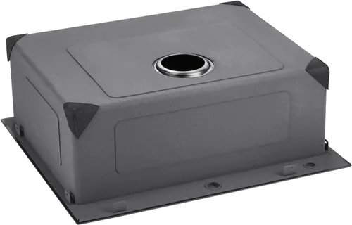 Vista 10 de VEVOR Fregadero de cocina empotrado de 25" con profundidad de 9" Fregadero de cocina de montaje superior de un solo tazón Fregadero de acero