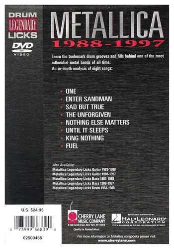 Vista 2 de Metallica Legendary Licks Drums 1988-19