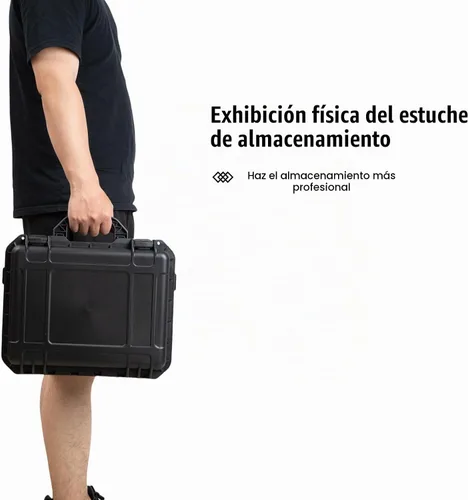 Vista 7 de Estuche rígido pequeño impermeable con inserto de espuma personalizable para bricolaje, protección portátil para cámara, drones, equipos