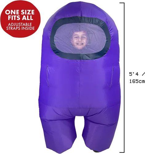 Vista 3 de YuMe Disfraz inflable oficial de Among Us Toikido Toys (niños)