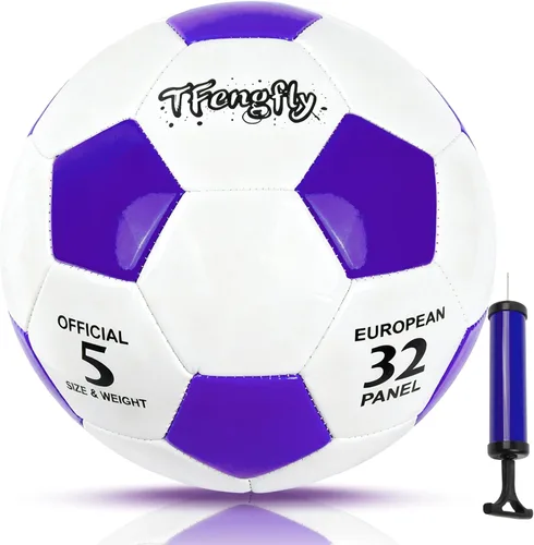 Vista 26 de Size 2, 5 Soccer Ball with Pump Needle-Training Recreation Soccer Ball Size 2, 5 Thicker PU Tight Weaved Mini Soccer Ball for Teen Boy Girl