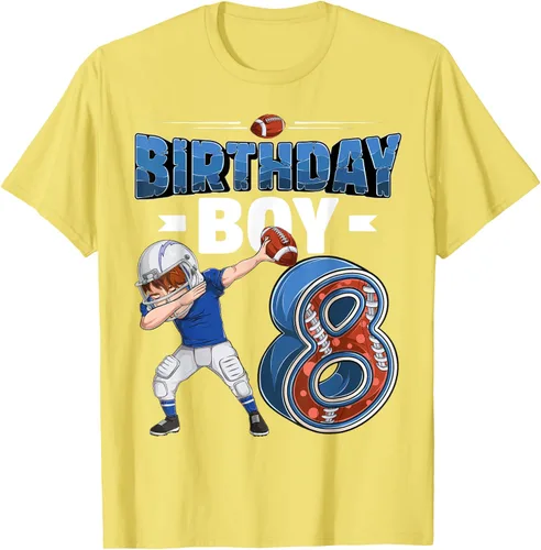 Vista 35 de Dabbing Boy - Camiseta de 8 años de fútbol americano americano, Negro, S