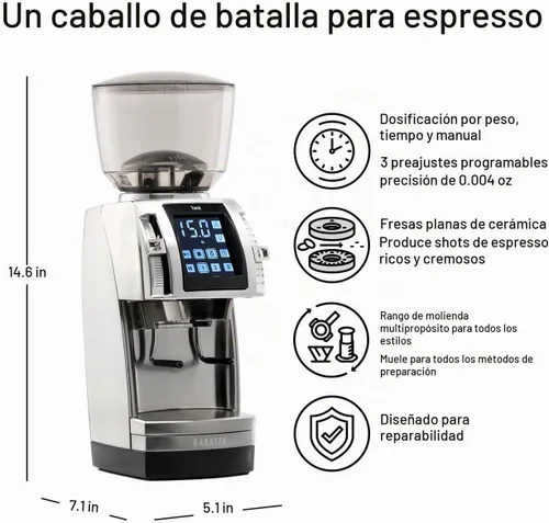 Vista 3 de Baratza Forte AP - Molinillo de café comercial de cerámica (multiuso)