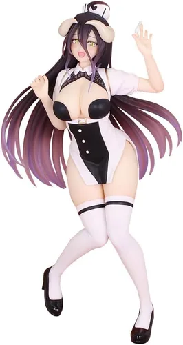 Vista 17 de QAHEART Figuras de Albedo Figura de Shalltear Bloodfallen de Anime Figura de PVC Modelo de Anime Figura de Acción Ornamentos para Fans 20CM/7.87IN