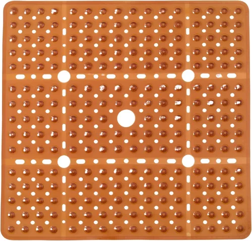 Vista 12 de ENKOSI Alfombrilla grande de 27 x 27 pulgadas cuadrada antideslizante para la ducha Alfombrilla antideslizante para cabina de ducha para personas