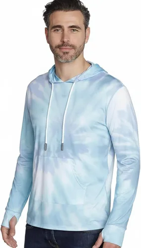 Vista 21 de INGEAR Sudadera con capucha UPF 50+ para hombre, ligera, con protección UV, de secado rápido, absorbe la humedad, con bolsillo Negro