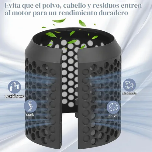 Vista 3 de Reemplazo de la cubierta de la jaula del filtro para Dyson Airwrap Gris