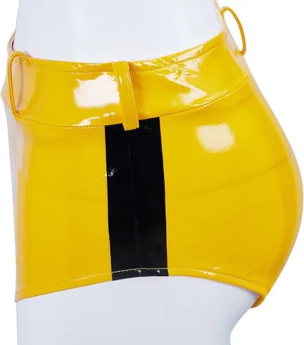 Vista 6 de LoliMiss Disfraz de Kill Bill para mujer, Beatrix Kiddo The Bride Cosplay Battle Suit Halloween