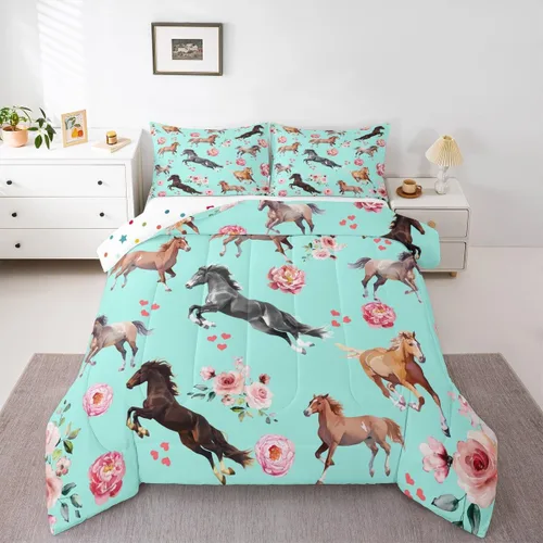 Vista 32 de Erosebridal - Juego de edredón individual para niños con diseño de béisbol y sóftbol, juego de cama deportivo acolchado para niños, edredón