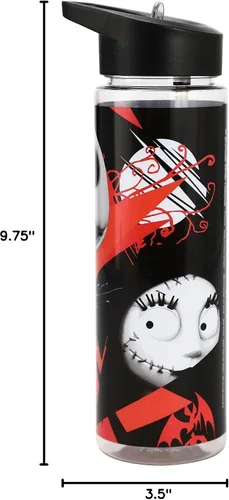 Vista 5 de The Nightmare Before Christmas Jack Sally - Botella de agua Tritan de 24 onzas