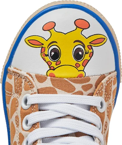 Vista 2 de ZuZoo Kids Shoes Animal-Themed, High-Top Canvas Shoe