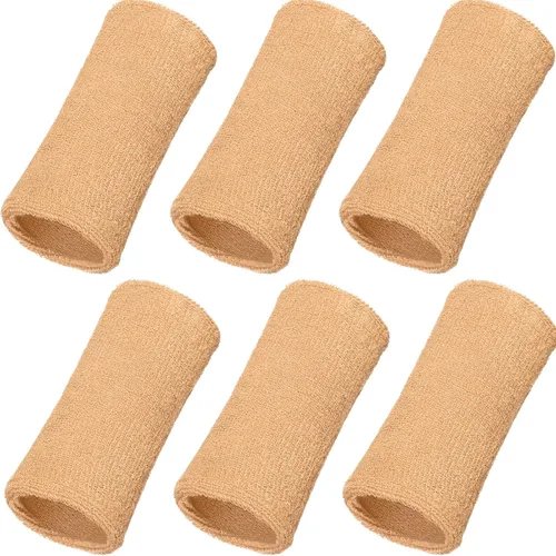 Vista 17 de WILLBOND Bandas de sudor de muñeca de 6 pulgadas para hombres y mujeres, elásticas, atléticas, largas, absorbentes, para baloncesto, tenis, correr