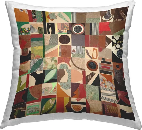 Vista 9 de Stupell Industries - Orange Coral Pattern Indoor Pillow, 18 x 18 - Made in USA - By Gail Fraser