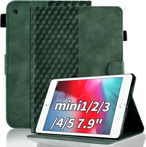 Vista 12 de Varohix Funda para iPad mini 5 2019, iPad mini 4 2015 pu cuero folio caso caso caso Smart cubierta multi-ángulo visualización con soporte de lápiz