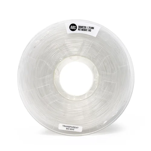 Vista 2 de Gizmo Dorks Filamento ABS de 0.118 in (0.112 in) 2.2 lbs / 2.2 libras para impresoras 3D, transparente