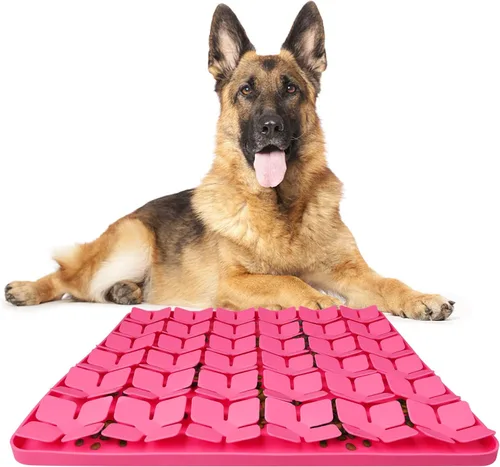 Vista 10 de Alfombrilla Olfateadora para Perros, Alfombrilla Interactiva de Silicona para Perros que No Lastima la Nariz del Perro para Entrenamiento de Olfato