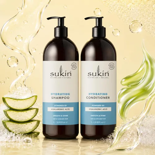 Vista 6 de Sukin Champú hidratante para el cuidado del cabello, 33.82 onzas