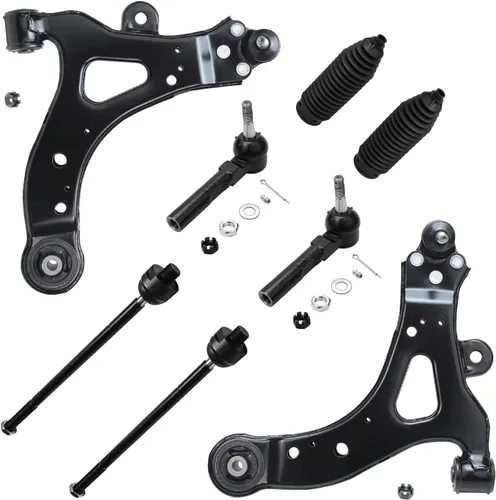 Vista 185 de Detroit Axle - Kit de brazos de control de extremo de 8 piezas para Toyota 2001-2003 Highlander 2002-2003 Camry Lexus ES300, 2 conjuntos de brazos