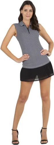 Vista 2 de IBKUL Athleisure Wear - Polo sin mangas con protección solar UPF50+ Icefil Cooling Tech Mini Check - 14754