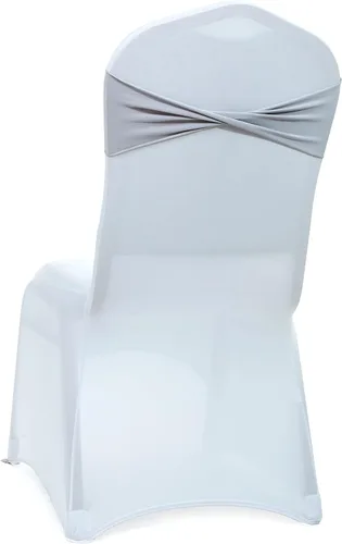 Vista 16 de MDS Paquete de 100 bandas de elastano para silla, bandas lisas sin hebilla, reutilizables, elásticas, para decoración de bodas, recepciones, Azul