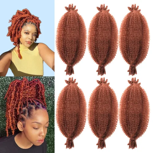 Vista 42 de Cabello para trenzar de 10 pulgadas para locs suaves sintéticos, trenzas de ganchillo Passion Spring Cuban Twist Hair Butterfly Loc Marley Twist