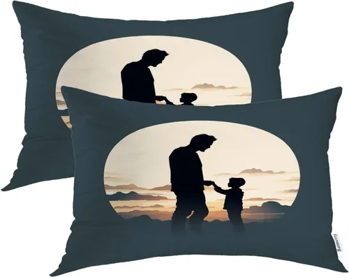 Vista 38 de Batmerry Fundas de almohada de bosque de arce otoñal, casas de sillas de madera, hojas amarillas, fundas de almohada decorativas, impresión digital