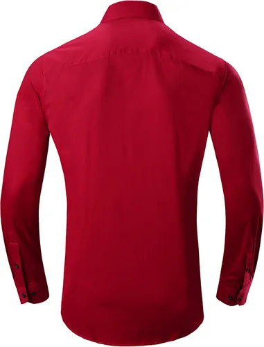 Vista 2 de Alex Vando - Camisa para hombre de manga larga con ajuste regular