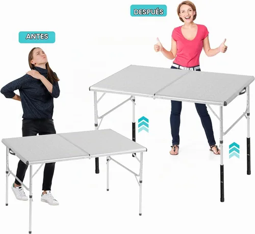 Vista 4 de ZhouDaShu Extensores de patas de mesa para mesas plegables, extensiones de patas de mesa de metal para patas dobladas y rectas, elevadores de patas