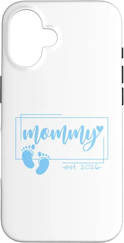 Vista 32 de Mommy Est 2026 Pregnancy Announcement Baby Boy Reveal Case for iPhone 17