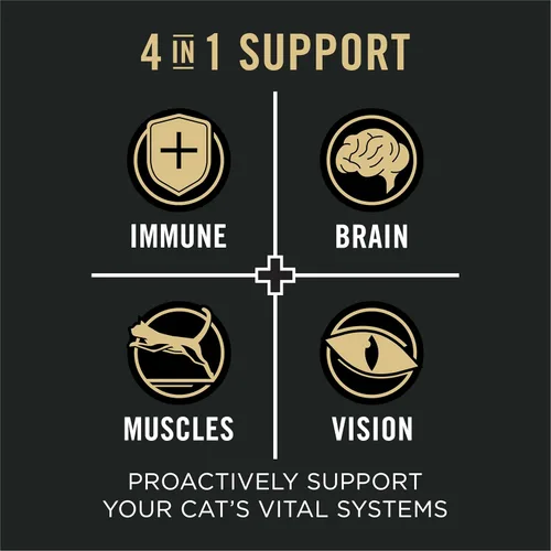 Vista 2 de Purina Pro Plan Wet Cat Food Vital Systems - Alimento para gatos en salsa húmeda 4 en 1 para inmune, cerebro, músculos y visión, (paquete de 24)