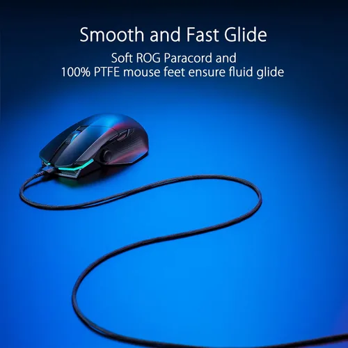 Vista 5 de ASUS ROG Chakram X Origin - Mouse para juegos, conectividad trimodo (2.4 GHz RF, Bluetooth, cableado), sensor 36000 DPI, 11 botones programables