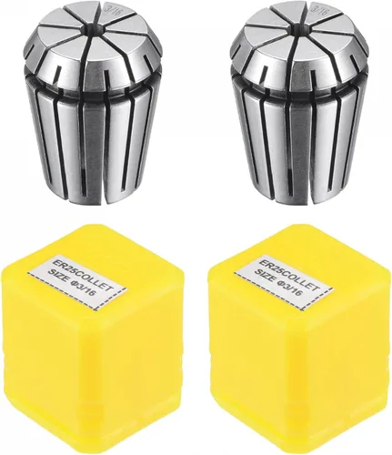 Vista 9 de uxcell ER25 Spring Collet 1/2" Chuck para máquina de grabado CNC Torno herramienta de fresado 2 unids