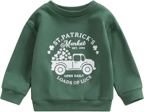 Vista 22 de Traje de San Valentín para bebé, niña, niño, traje de San Valentín, sudadera de manga larga con estampado de corazón