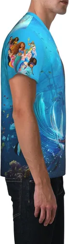 Vista 5 de Linda camiseta de sirena 2023 para regalo, camisetas unisex para todas las edades, camisetas de algodón de manga corta para hombres y mujeres