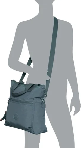 Vista 3 de Kipling Eleva - Bolsa cruzada convertible grande, color aloe tonal claro