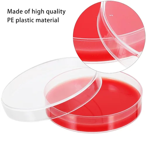 Vista 4 de 10pcs Agar Placas Agar Medio Biológico Determinar Equipo Laboratorio Ciencia y Seguridad