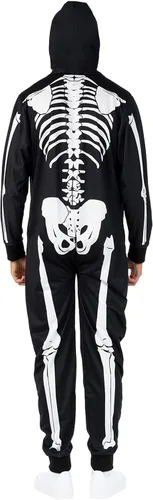 Vista 3 de Morph Mens Skeleton Costume Men Adult Skeleton Suit Outfit Scary Halloween Costumes for Men Adult Skeleton Costume Men