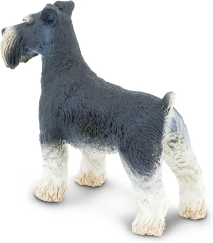 Vista 6 de Safari Ltd. Schnauzer - Figura detallada de plástico de 3 pulgadas, divertido juguete educativo para niños, niñas y niños a partir de 3 años