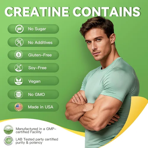 Vista 6 de Paquetes de viaje de polvo de monohidrato de creatina, 5000 mg de creatina pura micronizada para hombres y mujeres, crecimiento muscular y energía