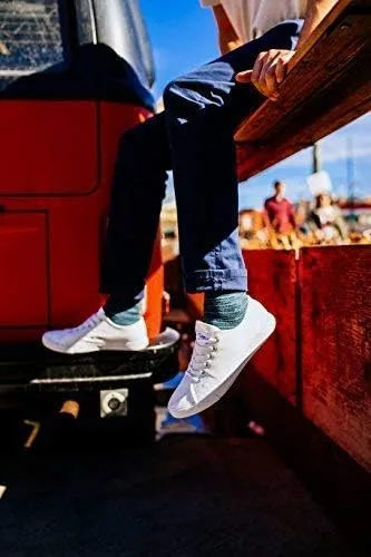 Vista 6 de NJ - Tenis de lona unisex para hombre, mujer, adolescentes