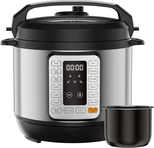 Vista 9 de DUMOS Olla a presión eléctrica 16 en 1, olla multicocción programable de 8 cuartos con 12 ajustes preestablecidos de un solo toque, yogur de vapor