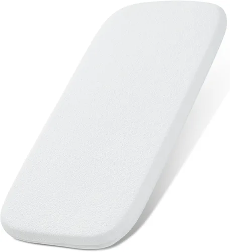 Vista 11 de Almohadilla de colchón para moisés de bebé NeoBorn, de 61 cm x 52.8 cm, colchón de espuma de memoria con gel de confort de doble cara con funda