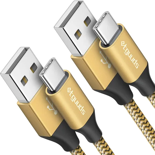 Vista 8 de Etguuds Cable USB a USB C de 3 pies, paquete de 2 unidades, cable de carga rápida de USB A a tipo C, compatible con Samsung Galaxy A17 A16 A15 A26
