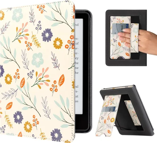 Vista 49 de CoBak Funda con soporte para Kindle Paperwhite - Funda de piel sintética duradera con función de apagado y encendido automático, ranura