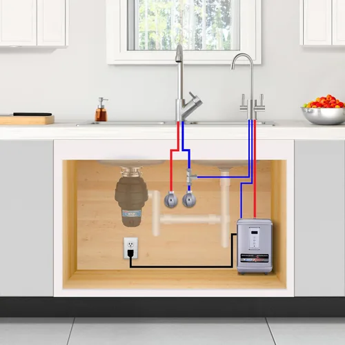Vista 6 de Ready Hot 40-RH-300-SSD Sistema despachador de agua caliente instantánea, 2.5 cuartos, tanque con pantalla digital solamente de acero inoxidable